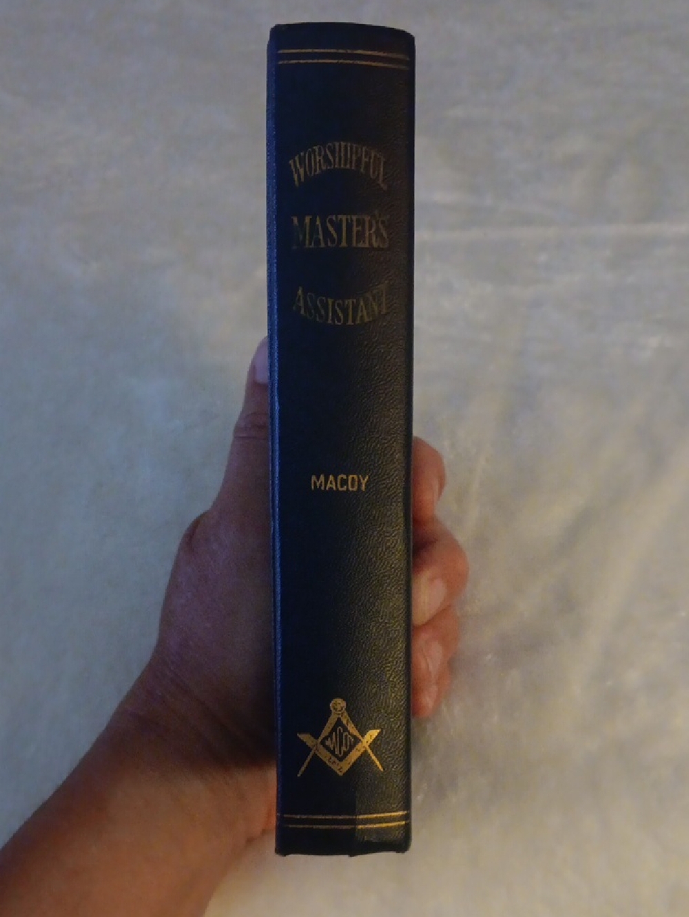 Worshipful Master's Assistant by Macoy - Navy Blue Hard Cover